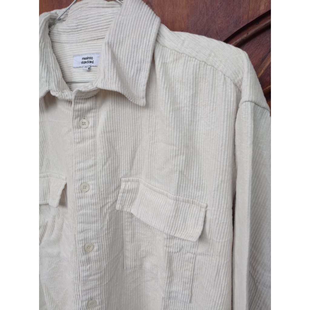 Musinsa Standard Corduroy Shirt XXL Outer Broken White