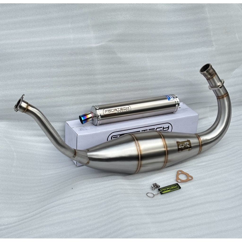Knalpot ninja 2tak r rr ss GJR SP COBRA fullsystem fourtech stainlis