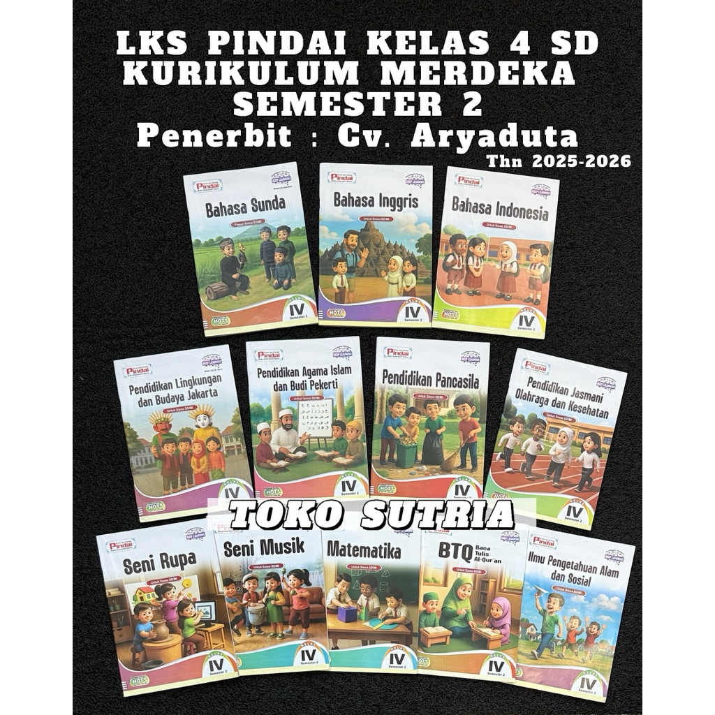 LKS PINDAI K-MERDEKA KELAS 4 SD (SEMESTER 2) (LKS&KJ)