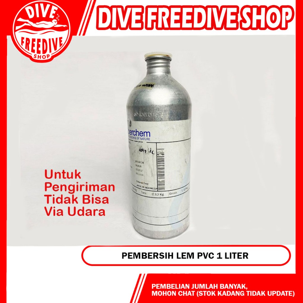 Pembersih Lem Perahu Karet PVC 1 Liter Glue Rubber Boat Selam Scuba Diving Dive