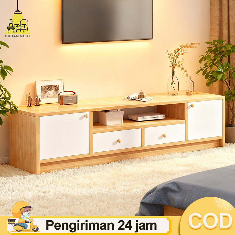 COD Meja TV / Rak TV Minimalis Rak Penyimpanan Multifungsi Minimalis Rak TV Bufet TV Bupet Ruang Tam