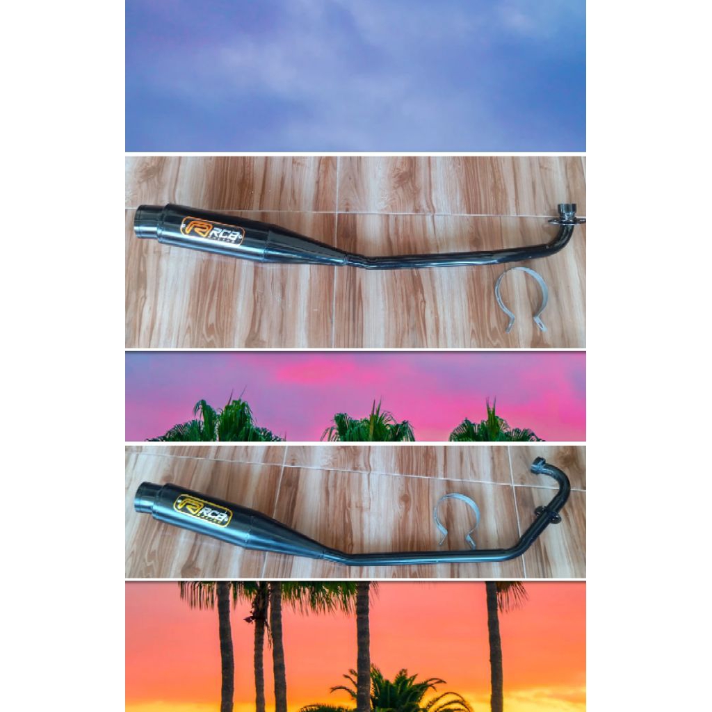 kenalpot rcb blak buat motor satria fu jupiter mx motor bebek supra karisma revo blade smas jupiter 