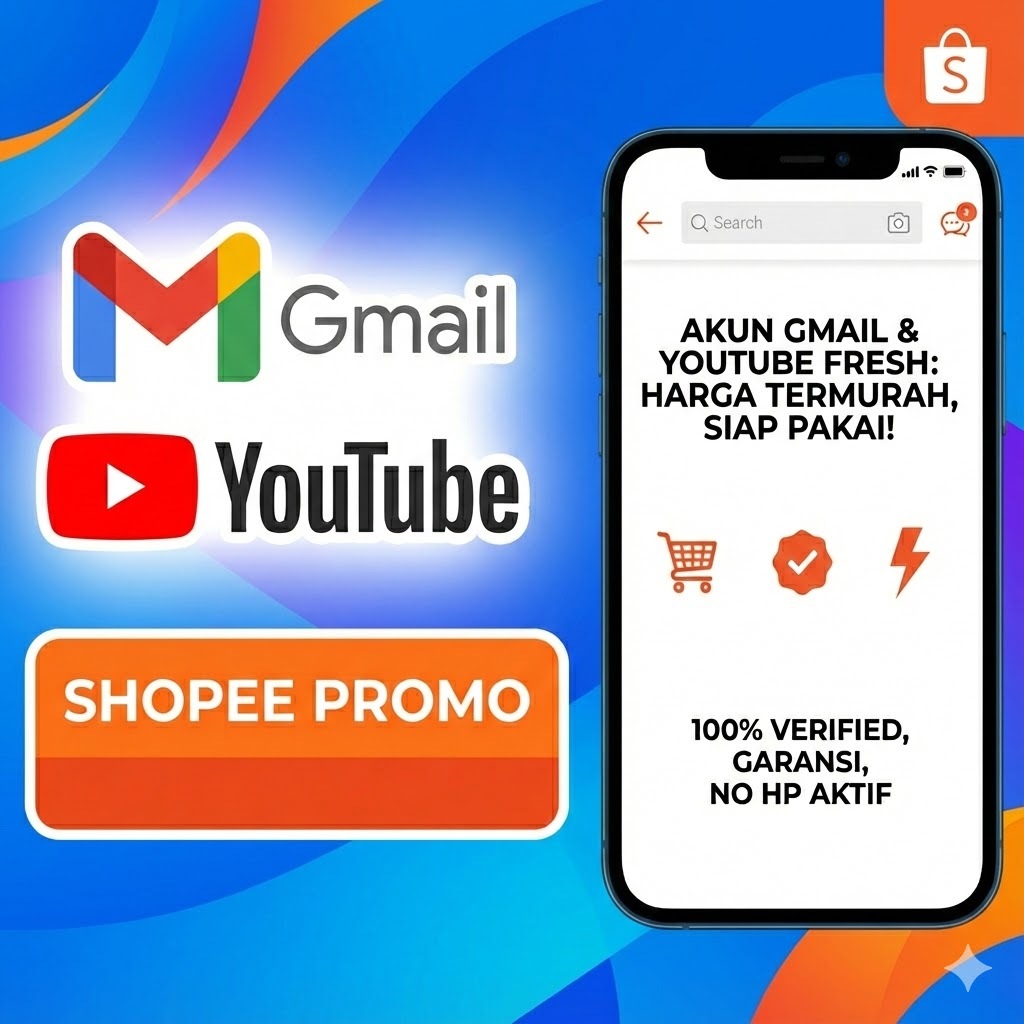 Akun YouTube & Gmail Fresh | 100% Verified | Bergaransi & Siap Pakai