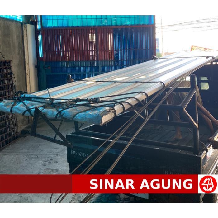 Alderon double layer Atap UPVC Alderon Twinwall Putih -