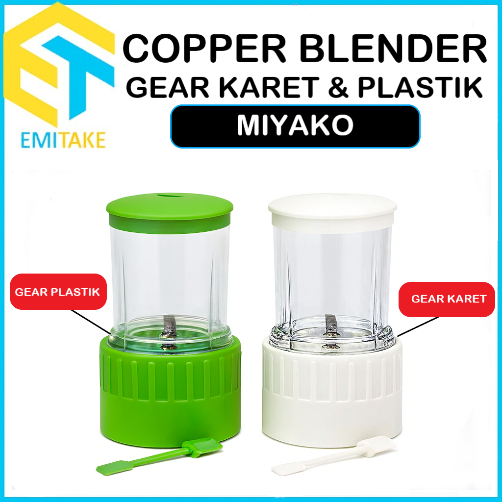 Chopper Set Miyako Blender Bumbu Basah dan Kering / Wet Mill Miyako 4 Mata Pisau