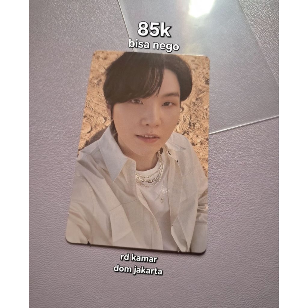 PC Photocard Suga Proof BTS Min Yoongi Official Original