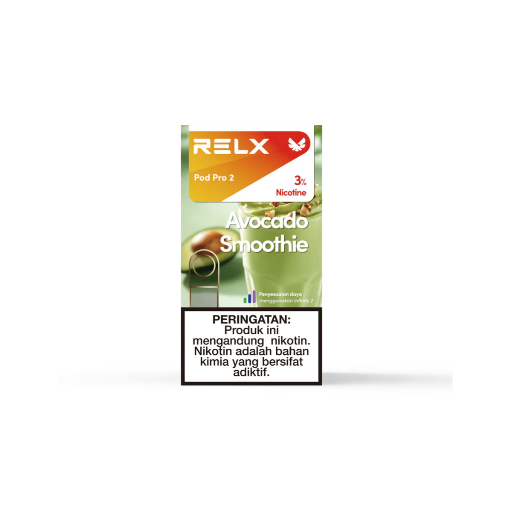 RELX Pod Pro 2 Avocado Smoothie Catridge Authentic By Relx