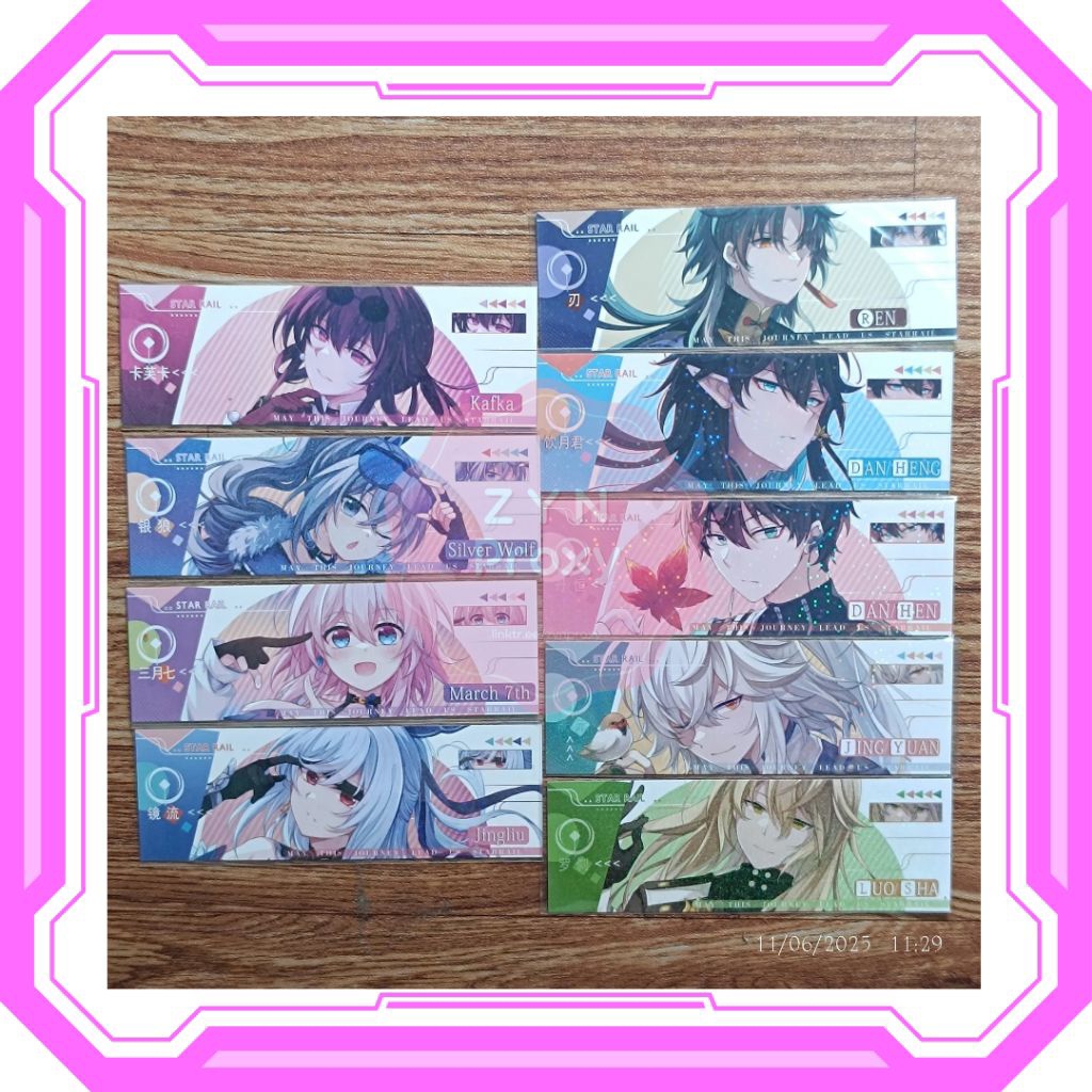 READY STOCK HONKAI STAR RAIL HSR [Fanmerch] Ticket