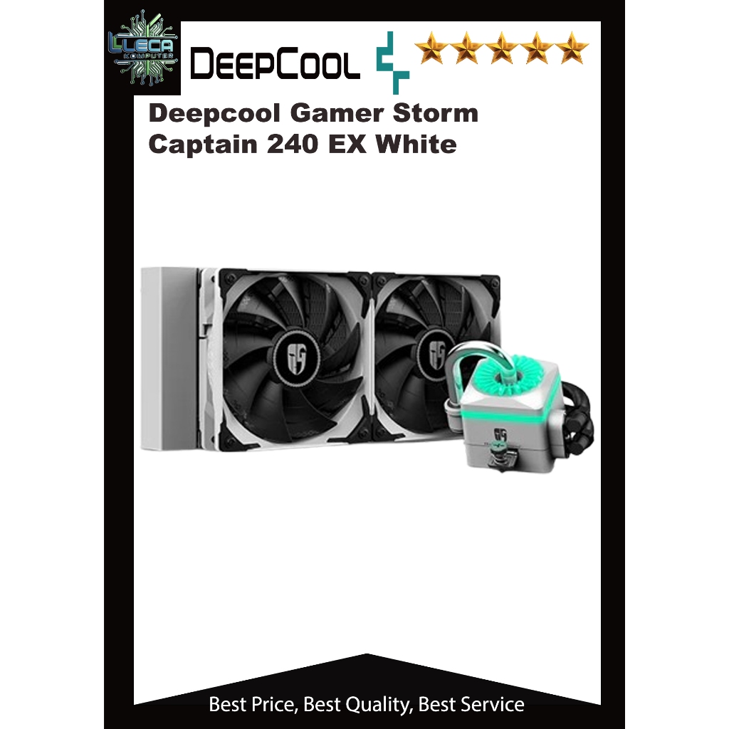 (Second)Liquid Cooler Deep Cool Gamer Storm Captain 240 EX White AMD/Intel Socket Support Lengkap de