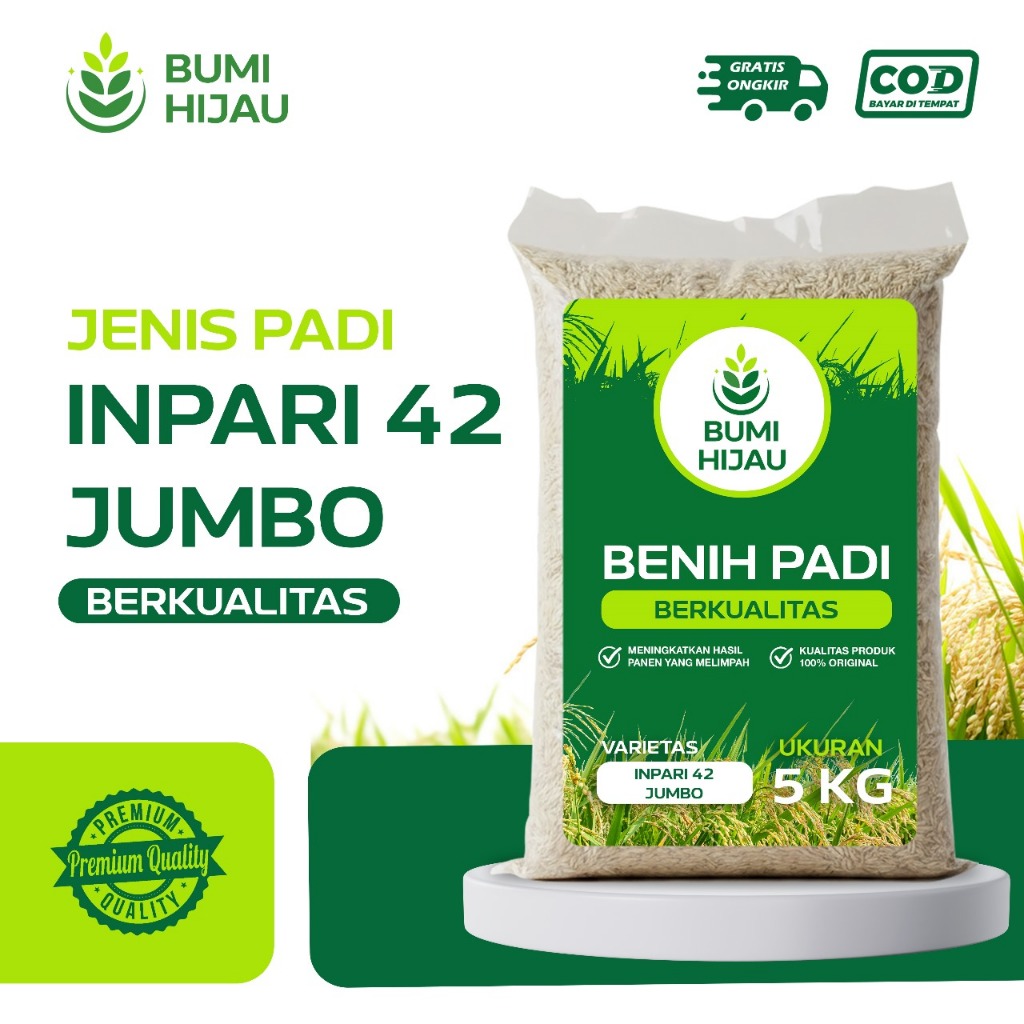 Benih Padi Inpari 42 Jumbo Kemasan 5kg
