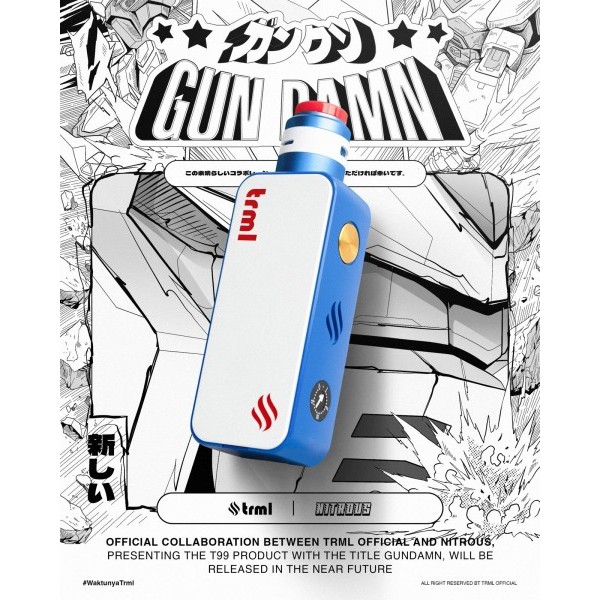 TRML T99 GUNDAMN MOD BUNDLING NITROUS RDA KIT - 100% AUTHENTIC