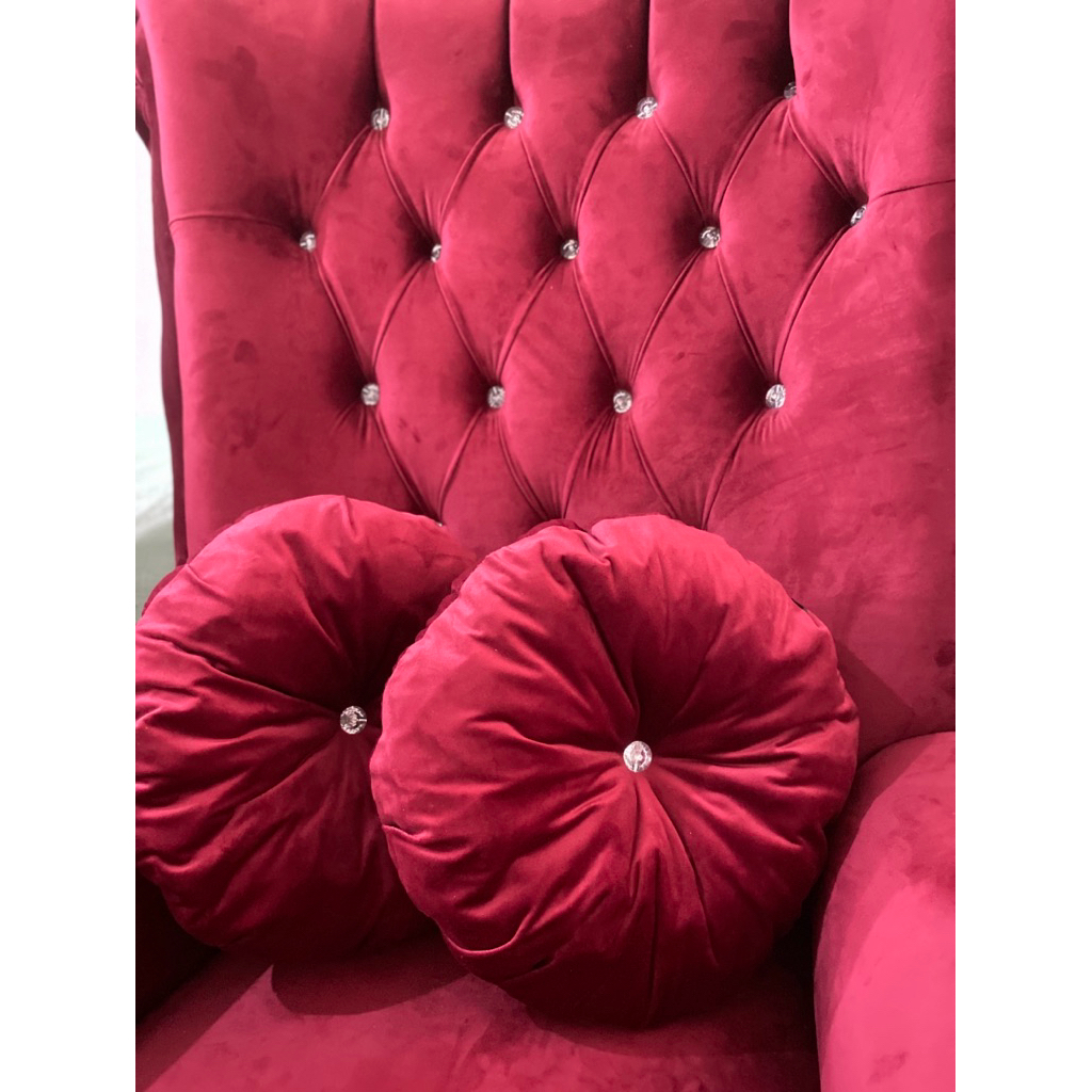 Bantal bulat kancing kristal/bantal labu kancing/bantal sofa/bantal sofa/bantal tamu/bantal bulat bl