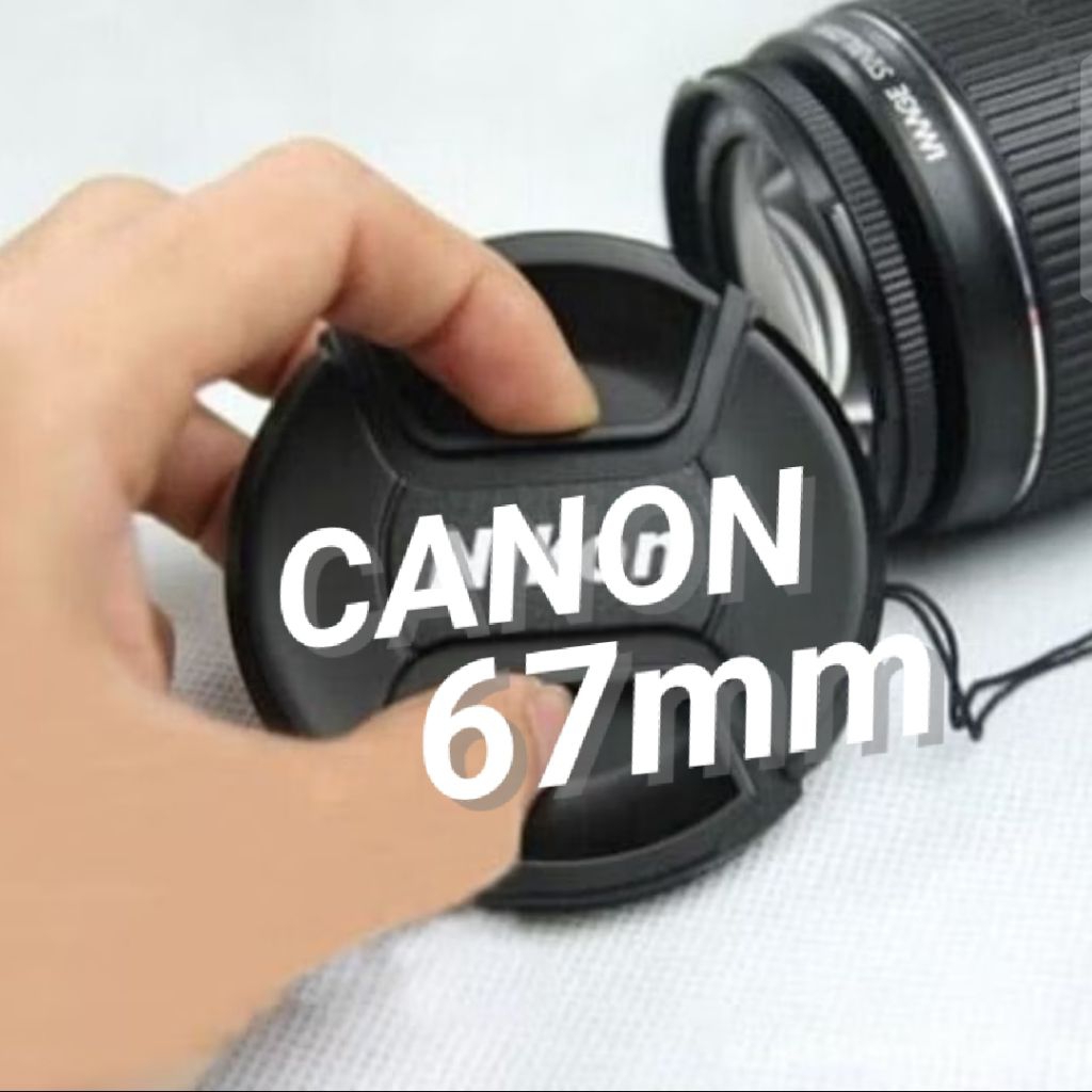 Tutup lensa Canon 67mm lenscap canon 67 mm lens cap tutup depan lensa kamera canon front lens cap