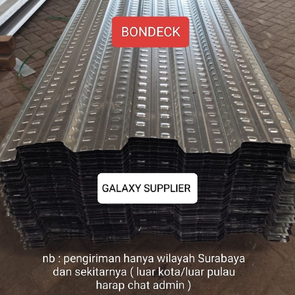 [HARGA PER METER] BONDEK LEBAR EFEKTIF 1 METER KETEBALAN 0,70 & 0,75 MM BISA REQUEST PANJANG