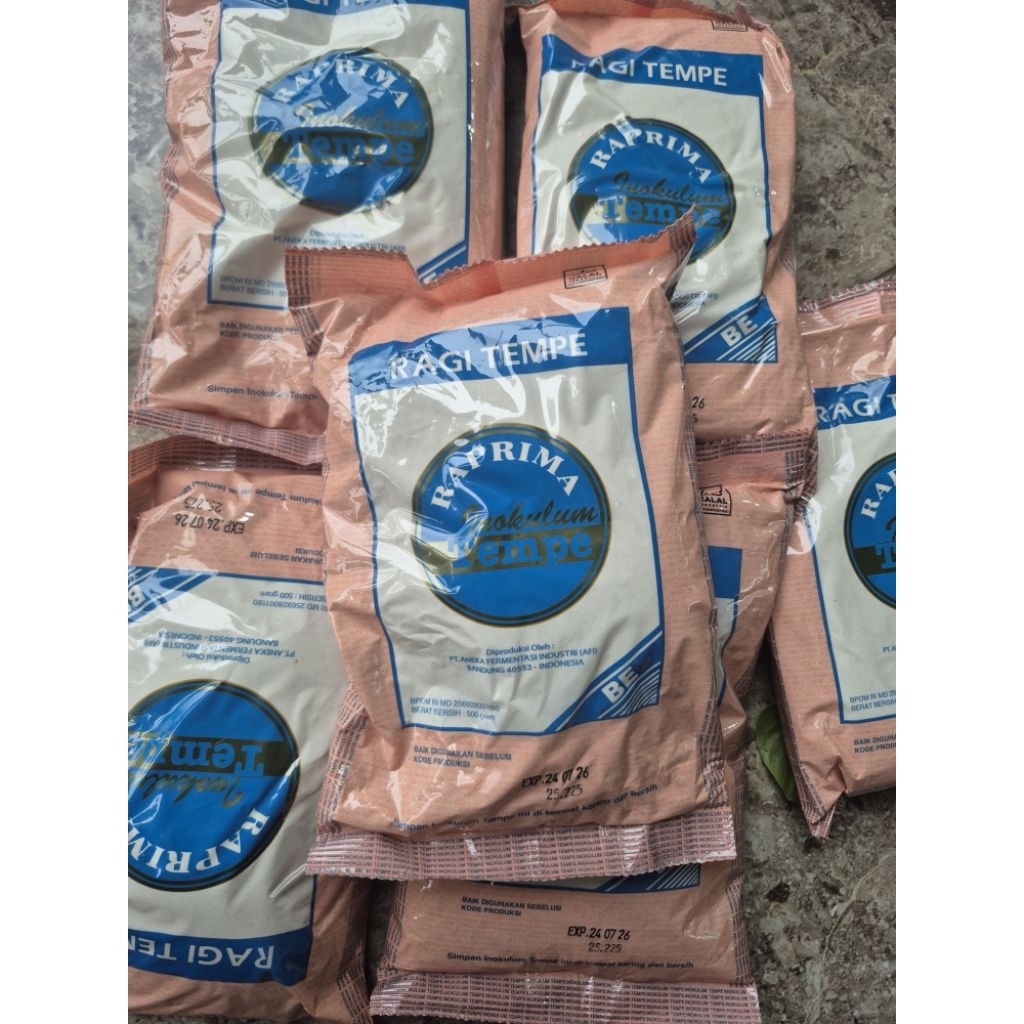 Ragi tempe super raprima kemasan 500 grma