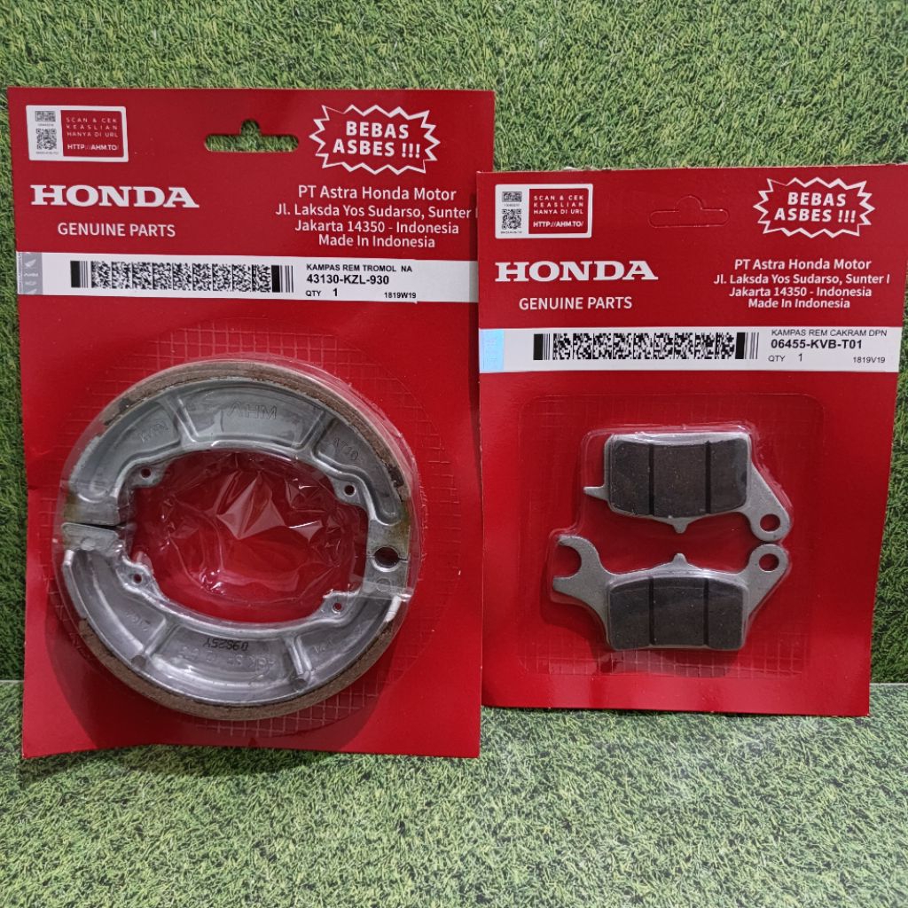 KAMPAS REM DEPAN BELAKANG SATU SET MOTOR BEAT FI BEAT ESP BEAT POP VARIO 125 VARIO 110