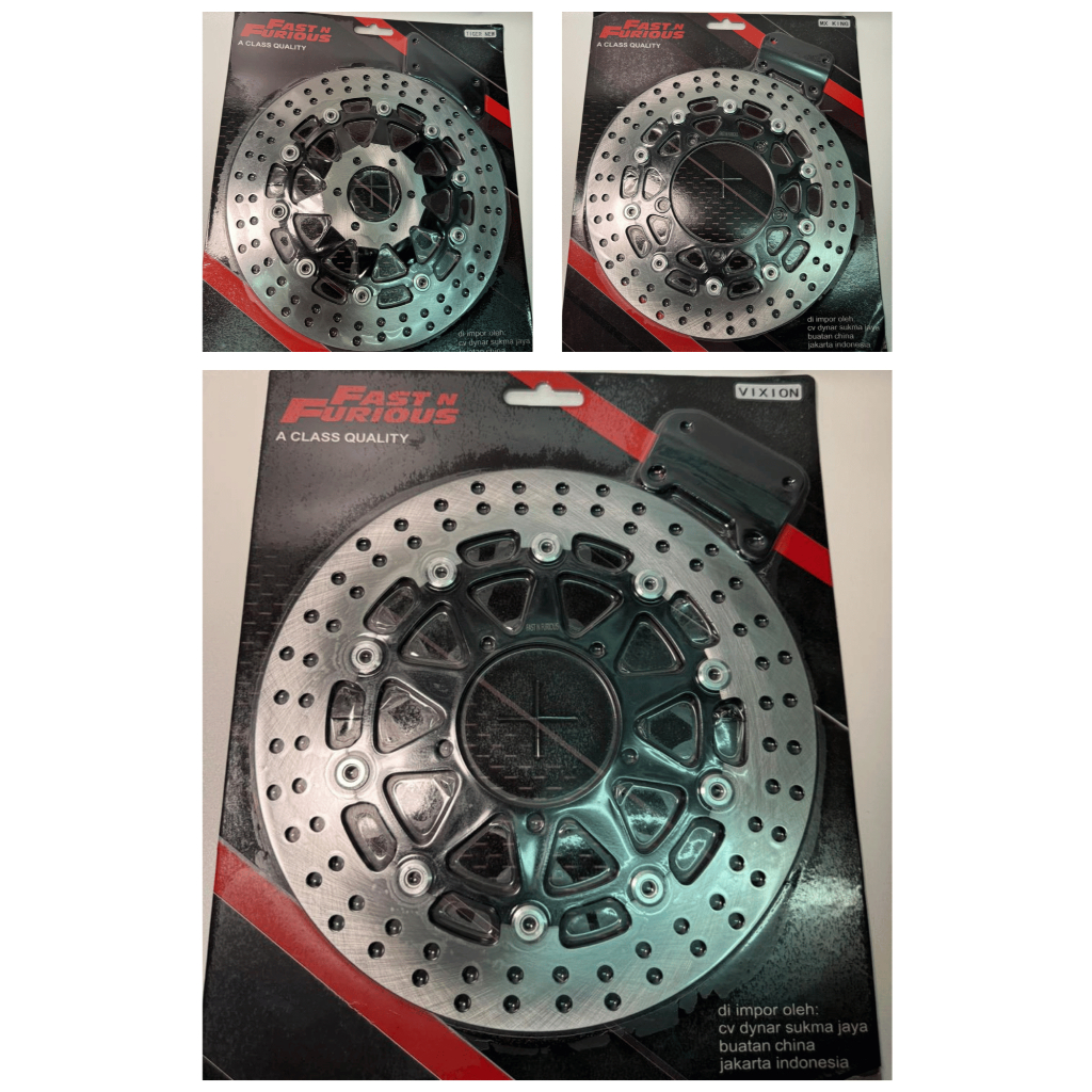DMS - Disc Cakram Piringan Cakram Depan Jumbo Fast n Furious 300mm Plus Braket MX King Ninja Vixion 