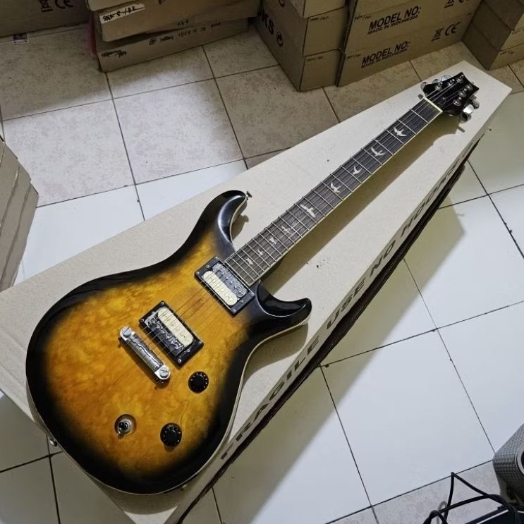 Gitar PRS custom pabrikan PU GNB korea new