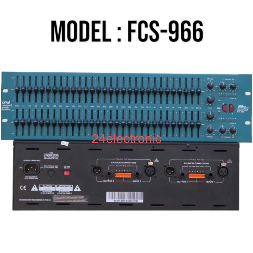 Equalizer BSS FCS 966 Opal FCS966 ( 2 x 31 Channel )
