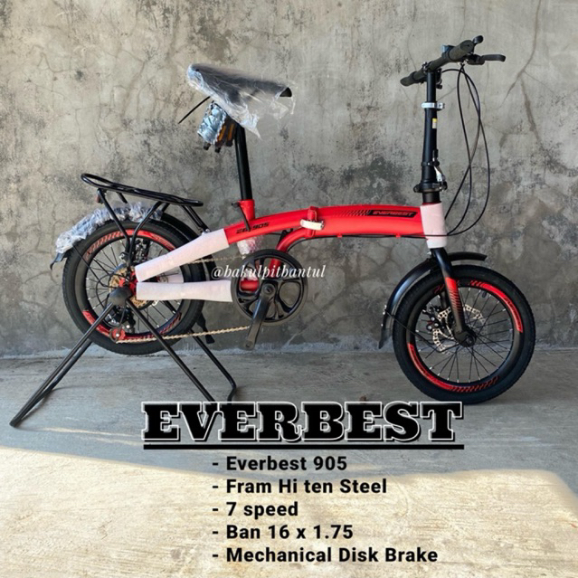 Sepeda Lipat ring 16 Everbest 905 | Sepeda Lipat everbest 905 ukuran 16 inch