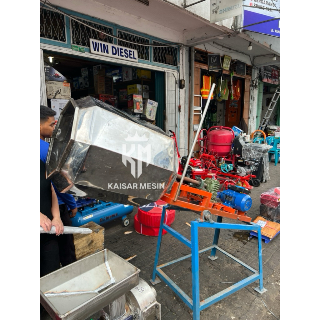 Mesin Pengaduk Bumbu / Mesin Pengaduk Basreng Bumbu Keripik stainless steel