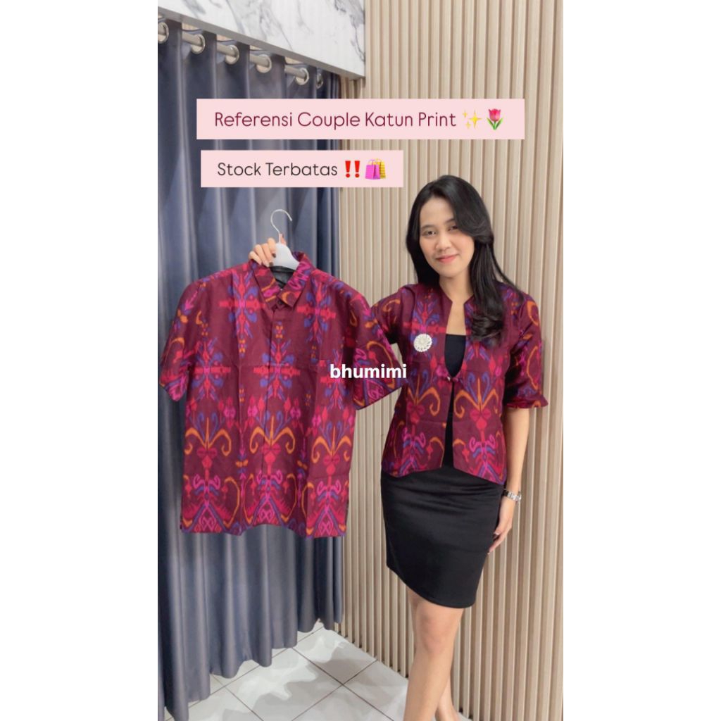 Couple Endek Katun Print/Couple Endek/Endek Bali