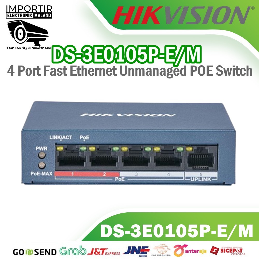 Switch Poe HIKVISION  4port 3E0105P-E/M ( POE HIKVISION )
