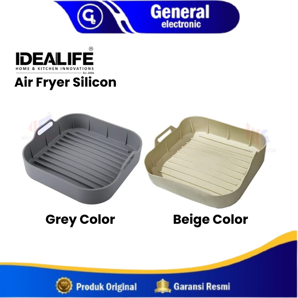 Air Fryer Silicon IDEALIFE - Basket Keranjang Baskom Air Fryer Silikon