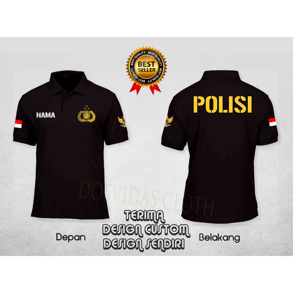 PREMIUM KAOS POLO KAOS KERAH PRIA POLISI KEREN PRIA WANITA