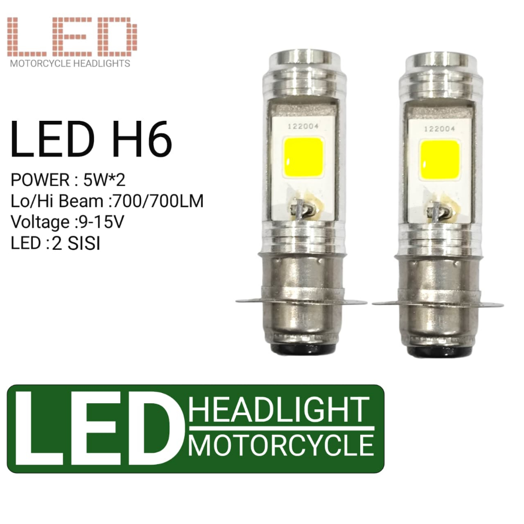 BOHLAM LAMPU DEPAN MOTOR LED 2 SISI UNIVERSAL LP55