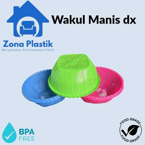 (PAKET HEMAT 4 LUSIN) WAKUL MANIS DX - BESEK NASI HAJATAN - MARANG/CETING NASI BERKATAN PLASTIK