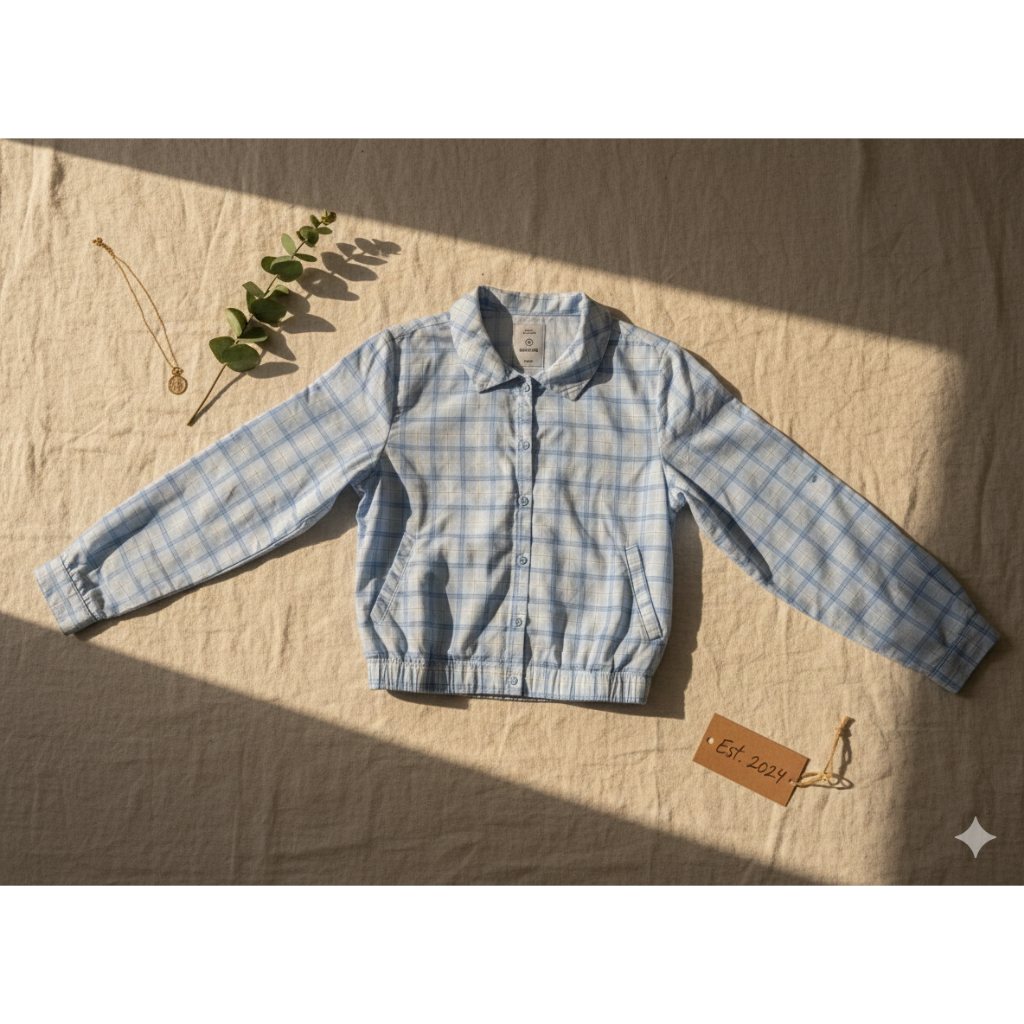 Kemeja Wanita Nevada Kotak Premium Bahan Katun – Kemeja Casual Korea Style Lengan Panjang Oversize –