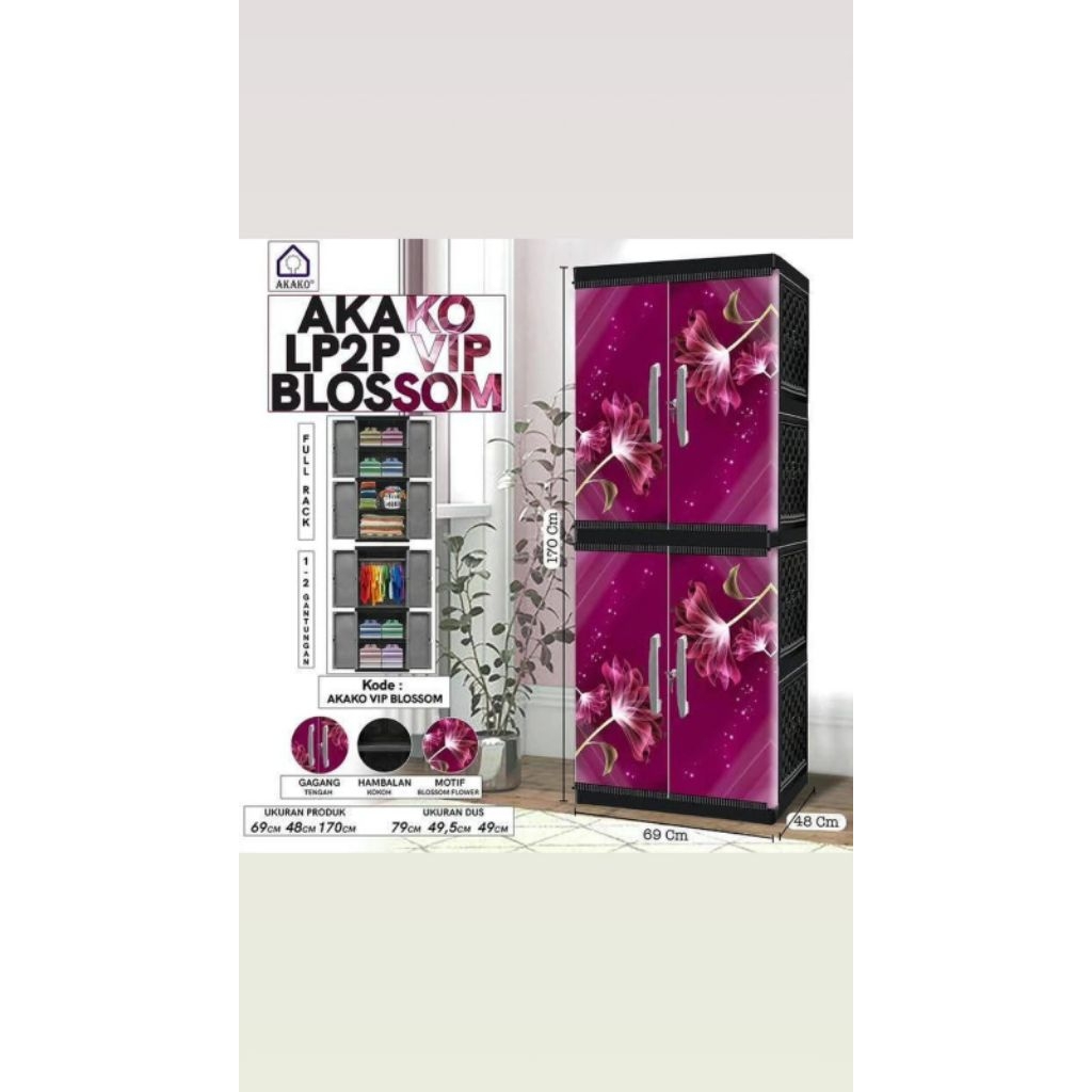 LEMARI PLASTIK AKAKO