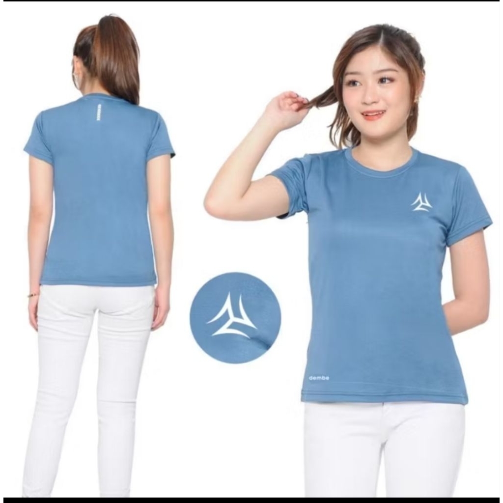Kaos Olahraga Wanita Baju Senam Running Lari Zumba Cewek