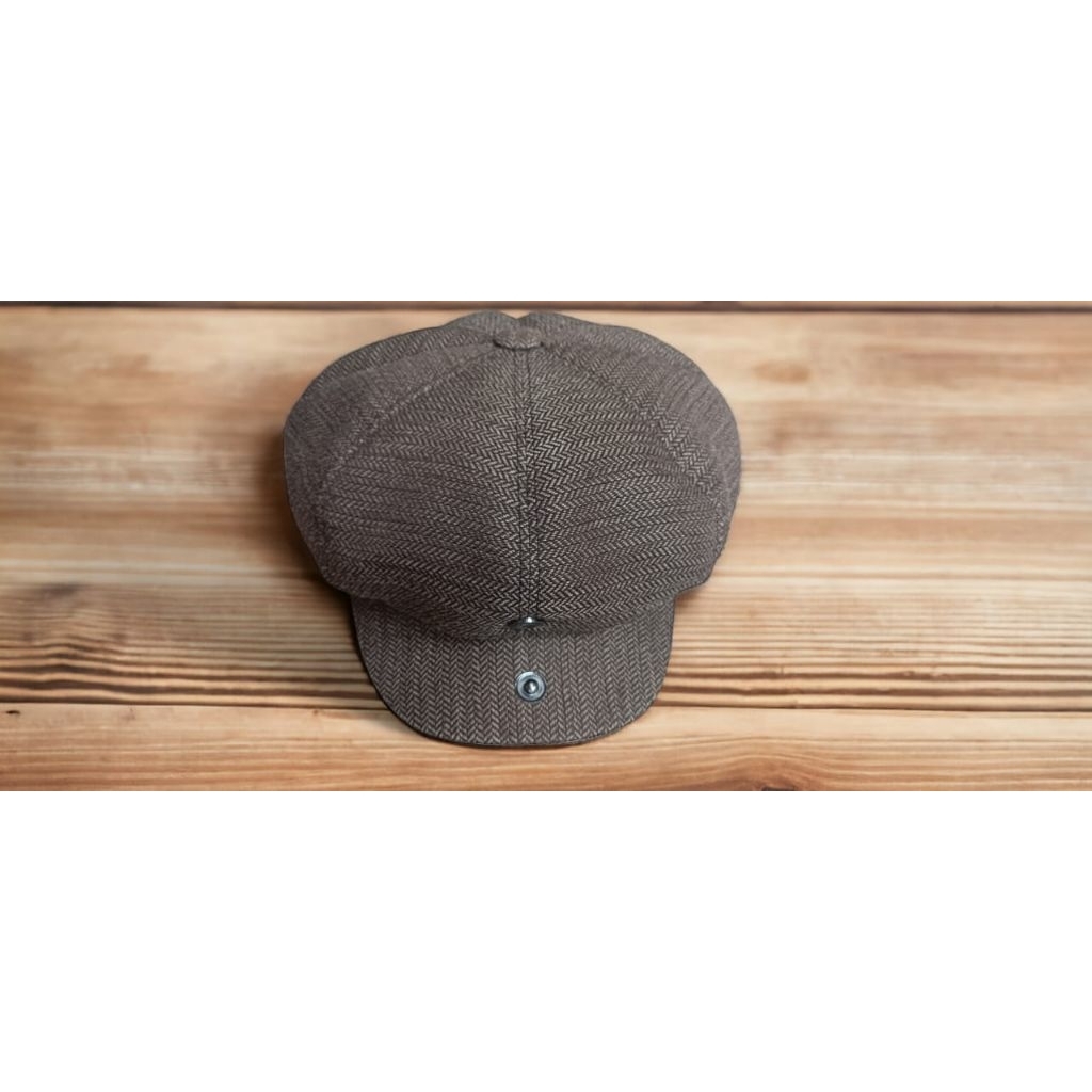 Topi Seniman Pria Dewasa Warna Hitam Ukuran Jumbo XXL 62 CM Jahitan Rapi