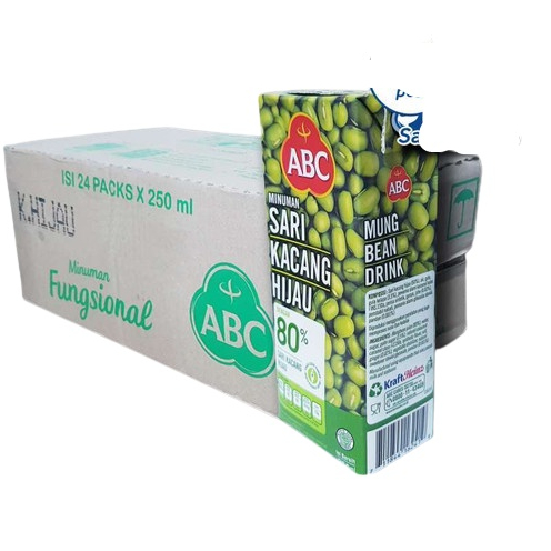 ABC Minuman Sari Kacang Hijau 250 ml - 1 dus 24 pcs