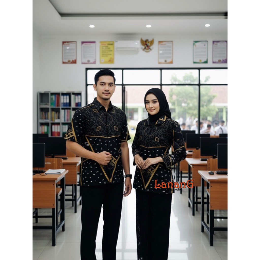 Batik Couple Kode Cakke 1 & 2 by Batik Lanang Mamez Batik Lontara Batik sarimbit Barik Makassar Sula
