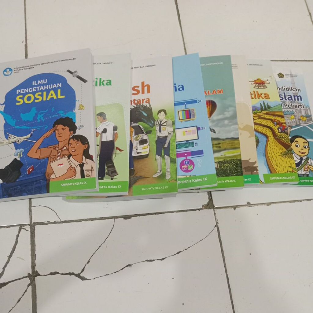 Paket Lengkap Buku Pelajaran SMP Kelas 9 Kurikulum Merdeka