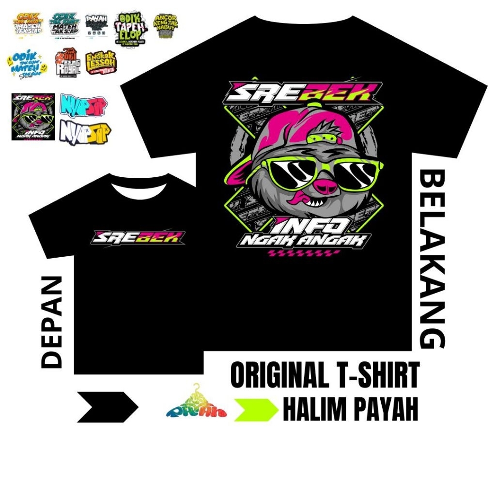 KAOS KATA KATA MADURA SREBEK BAHAN COTTON COMBED 24s SABLON DTF PREMIUM ORIGINAL T-SHIRT HALIM PAYAH