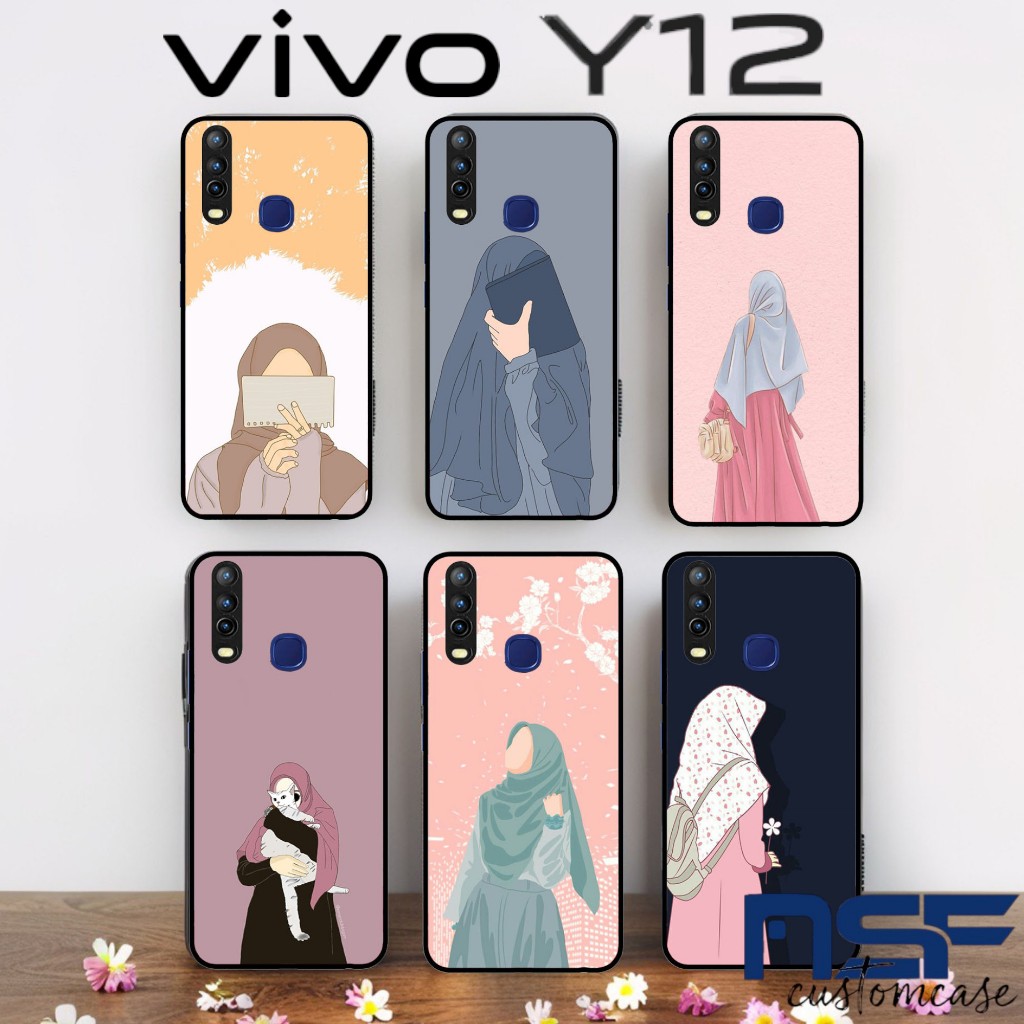 Softcase vivo y12 / Kesing hp vivo y 12 gambar motif muslimah keren silicone silikon hp y12 vivo gam