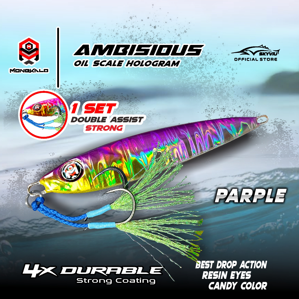 Mongkalo Ambisious Minyak noGID noMotif Candy 40 Ungu