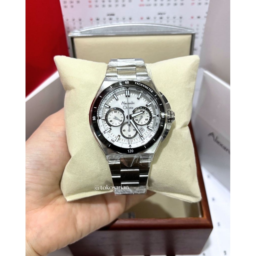 Alexandre Christie AC 6691 MC Original Bergaransi Jam Tangan Rantai Sport Untuk Pria