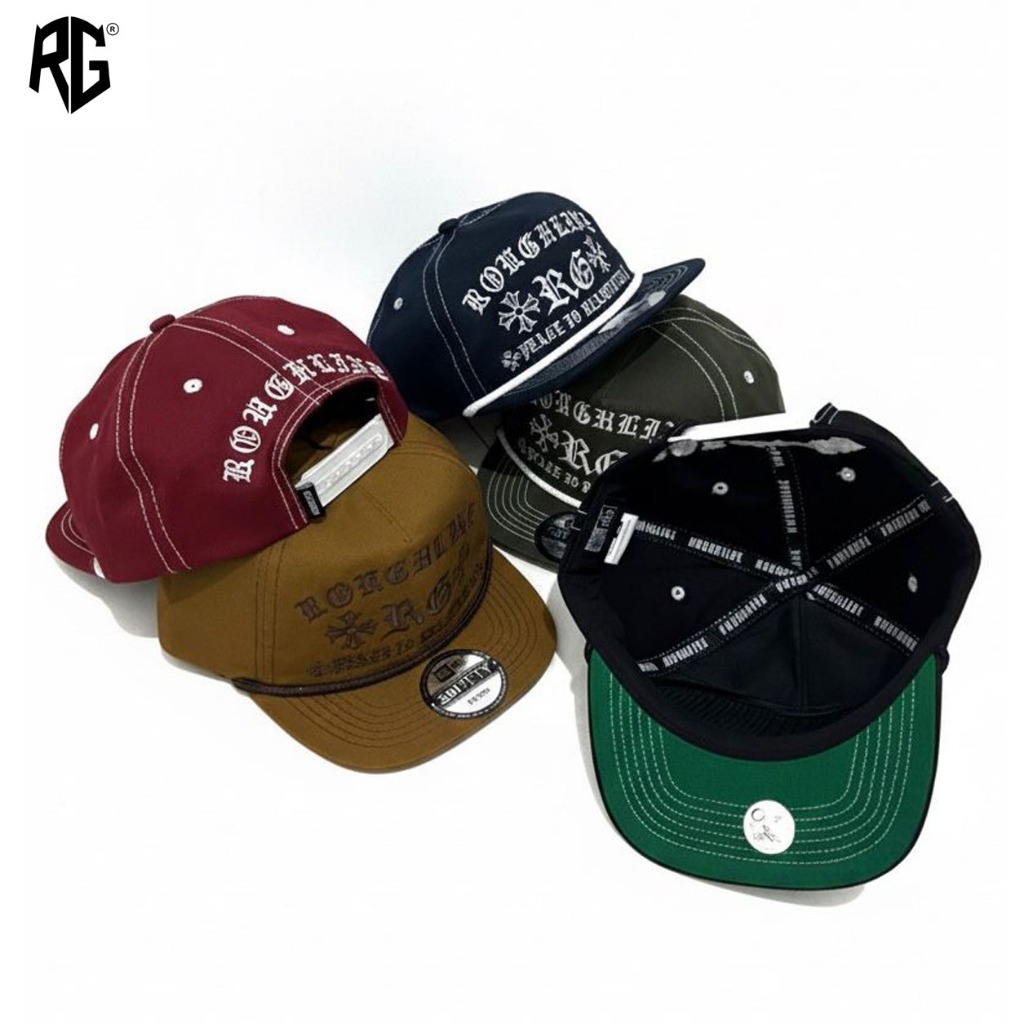 ROUGHLINE - TOPI SNAPBACK Classik Rope Hat Roughline desain GOTHIC