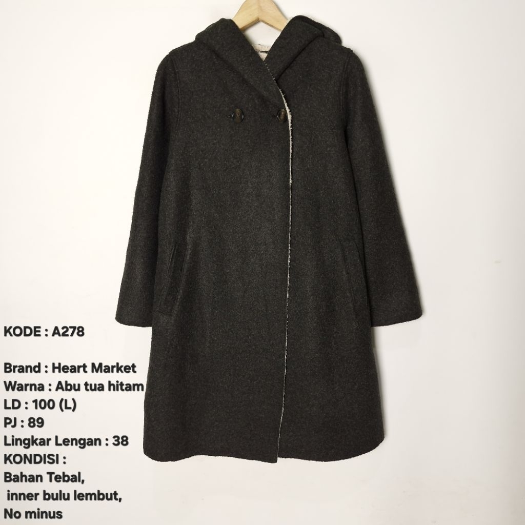 Coat, Long Coat, Long Blazer Musim Dingin Preloved 049