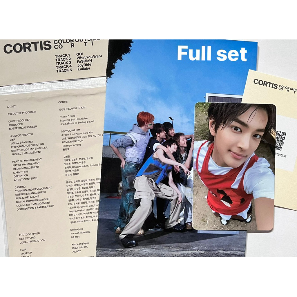 OFFICIAL PHOTOCARD ALBUM CORTIS KEONHO FULL SET ALBUM CORTIS WEVERSE VER A