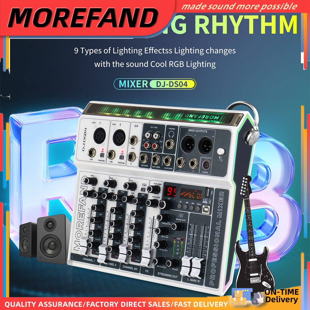 Mixer 4 chanel /mixer audio/mixer 4 chanel termurah /mixer mini/ Amplifier Bluetooth Mini mixer ashl