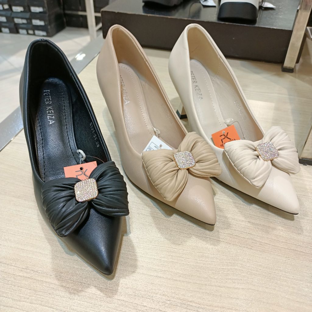 sepatu wanita fantofel heels 7cm PETER KEIZA original