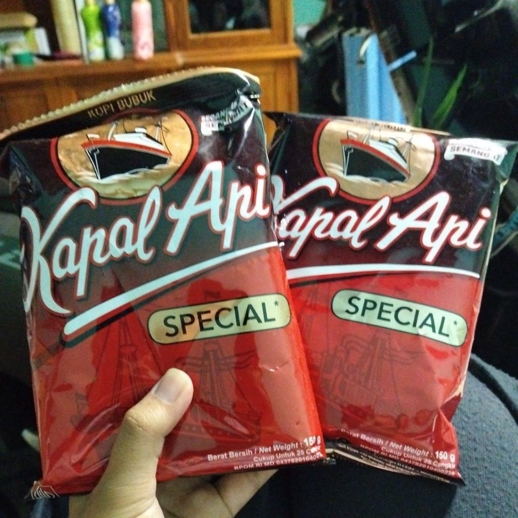 Kopi Kapal Api 150 gram Kopi Hitam Tanpa Gula Promo Murah Cod Stock Banyak Kapal api Hitam