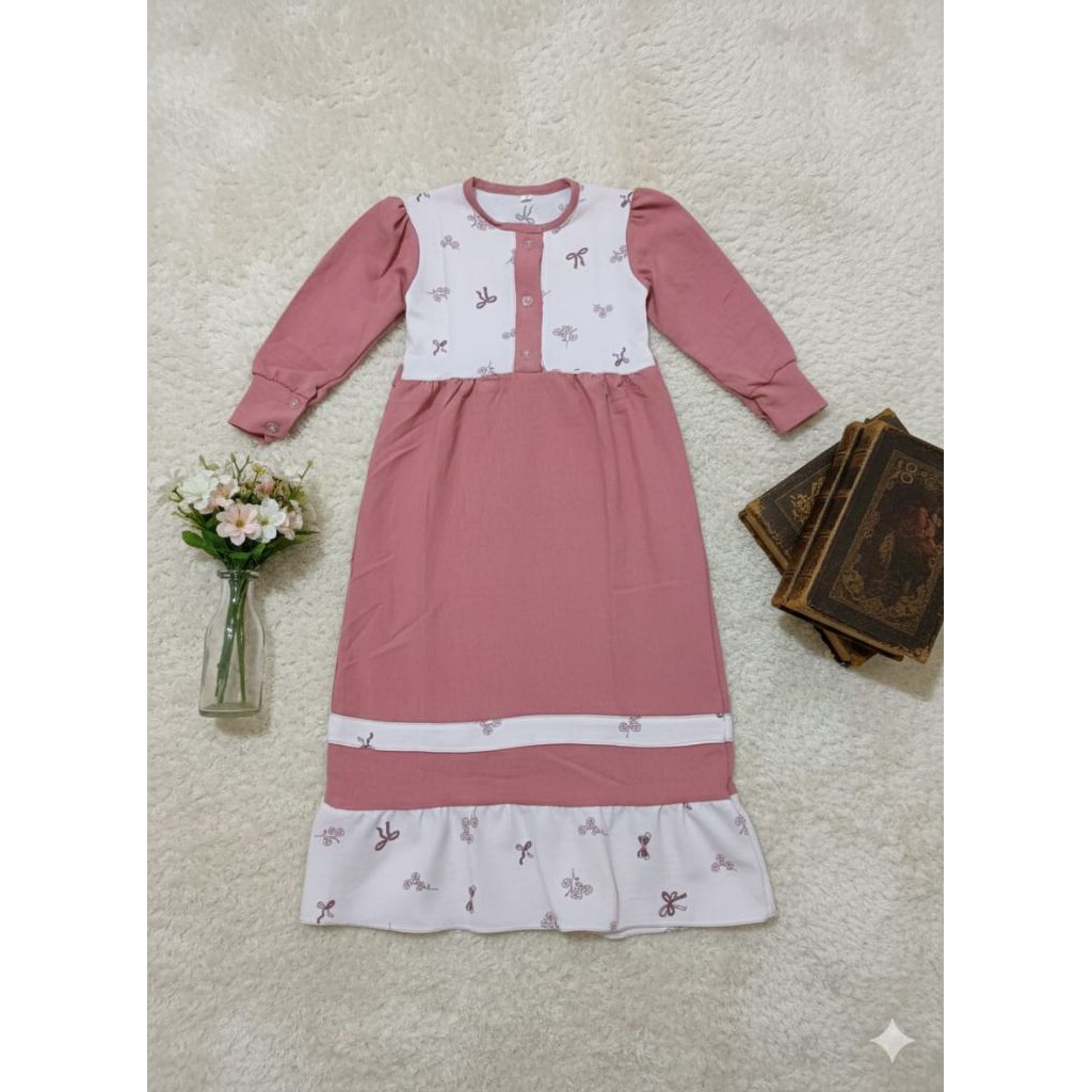 GAMIS ANAK PEREMPUAN GAMIS ALENA PITA UNTUK USIA 3-12 TAHUN