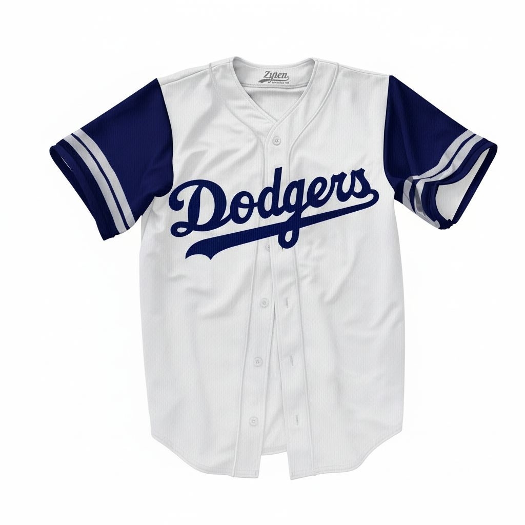Jersey Baseball Dodgers Berkualitas